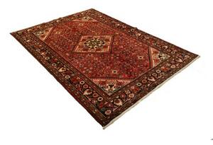 Tappeto Hamadan Stilizzato Rosso Beige 155x222 Cm