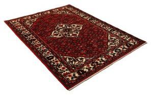 Tappeto Hamadan Stilizzato Rosso Avorio 146x198 Cm