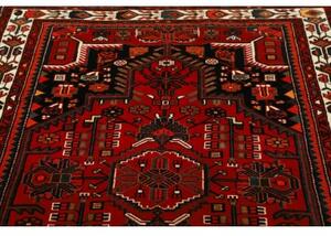 Tappeto Hamadan Stilizzato Rosso Scuro Nero 134x212 Cm