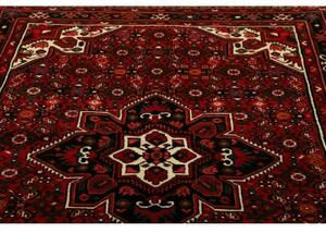 Tappeto Hamadan Stilizzato Rosso Nero 161x218 Cm