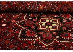 Tappeto Hamadan Stilizzato Rosso Nero 150x208 Cm