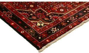 Tappeto Hamadan Stilizzato Rosso Nero 150x208 Cm