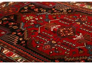 Tappeto Hamadan Stilizzato Rosso Nero 137x210 Cm