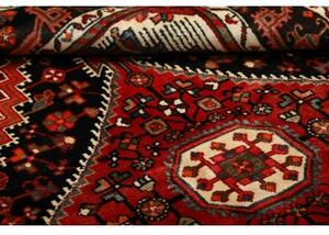 Tappeto Hamadan Stilizzato Rosso Scuro Nero 140x220 Cm
