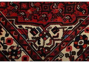 Tappeto Hamadan Stilizzato Rosso Avorio 146x198 Cm