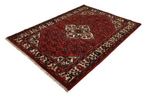 Tappeto Hamadan Stilizzato Rosso Avorio 146x198 Cm