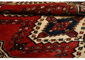 Tappeto Hamadan Stilizzato Rosso Avorio 150x201 Cm