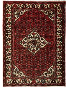 Tappeto Hamadan Stilizzato Rosso Avorio 146x198 Cm