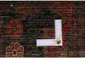 Tappeto Hamadan Stilizzato Rosso Nero 141x224 Cm