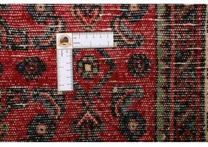 Tappeto Hamadan Stilizzato Rosso Nero 150x208 Cm