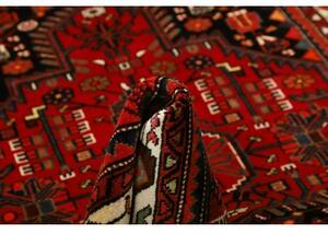 Tappeto Hamadan Stilizzato Rosso Scuro Nero 134x212 Cm