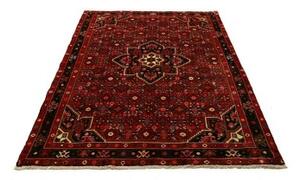 Tappeto Hamadan Stilizzato Rosso Nero 150x208 Cm