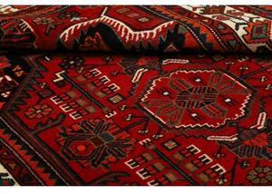 Tappeto Hamadan Stilizzato Rosso Scuro Nero 134x212 Cm