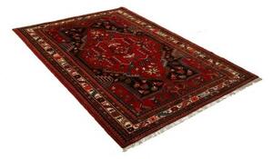 Tappeto Hamadan Stilizzato Rosso Nero 137x210 Cm