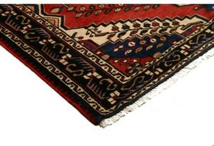 Tappeto Hamadan Stilizzato Rosso Avorio 150x201 Cm