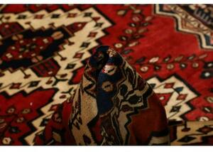 Tappeto Hamadan Stilizzato Rosso Avorio 150x201 Cm