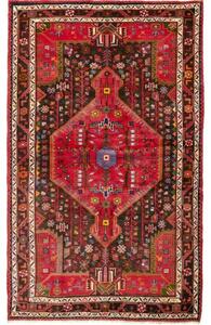 Tappeto Hamadan Stilizzato Rosso Marrone Scuro 137x225 Cm