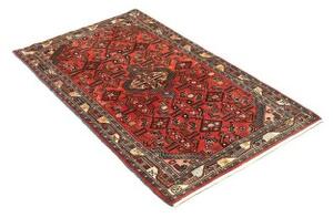 Tappeto Hamadan Stilizzato Rosso Mattone Blu Petrolio 80x130 Cm