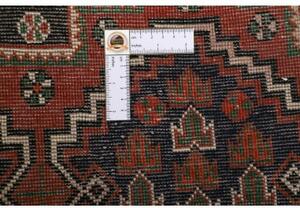 Tappeto Hamadan Stilizzato Rosso Mattone Blu Scuro 132x180 Cm
