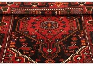 Tappeto Hamadan Stilizzato Rosso Nero 89x127 Cm
