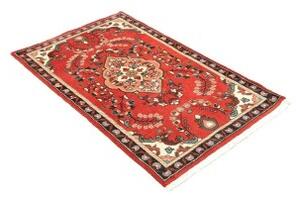 Tappeto Hamadan Stilizzato Rosso Beige 81x137 Cm