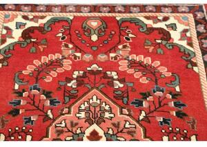 Tappeto Hamadan Stilizzato Rosso Beige 81x137 Cm