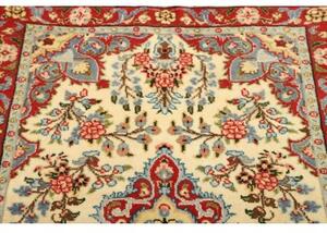 Tappeto Hamadan Medaglione Floreale Avorio Rosso 85x133 Cm