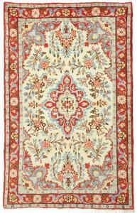 Tappeto Hamadan Medaglione Floreale Avorio Rosso 85x133 Cm