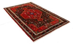 Tappeto Hamadan Stilizzato Rosso Marrone Scuro 137x225 Cm