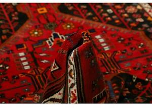 Tappeto Hamadan Stilizzato Rosso Marrone Scuro 137x225 Cm