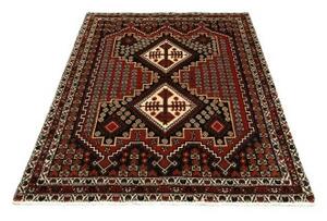 Tappeto Hamadan Stilizzato Rosso Mattone Blu Scuro 132x180 Cm