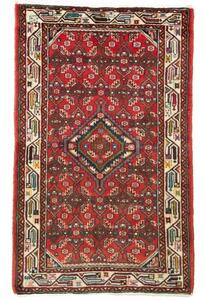 Tappeto Hamadan Stilizzato Rosso Blu Scuro 85x133 Cm