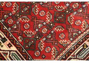 Tappeto Hamadan Stilizzato Rosso Blu Scuro 85x133 Cm