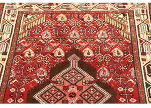 Tappeto Hamadan Stilizzato Rosso Marrone 80x129 Cm