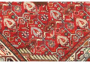 Tappeto Hamadan Stilizzato Rosso Marrone 80x129 Cm