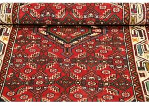 Tappeto Hamadan Stilizzato Rosso Blu Scuro 85x133 Cm