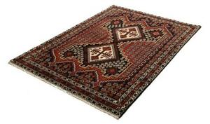 Tappeto Hamadan Stilizzato Rosso Mattone Blu Scuro 132x180 Cm
