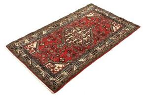 Tappeto Hamadan Stilizzato Rosso Avorio 82x137 Cm