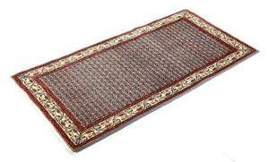 Tappeto Hamadan Geometrico Azzurro Rosso 62x126 Cm