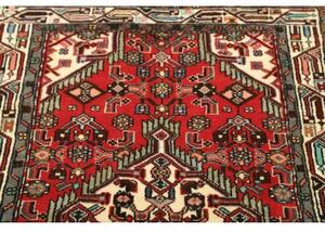 Tappeto Hamadan Stilizzato Rosso Avorio 82x137 Cm