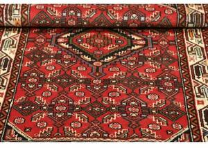 Tappeto Hamadan Stilizzato Rosso Blu Scuro 86x135 Cm