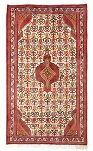 Tappeto Hamadan Stilizzato Rosso Avorio 75x130 Cm