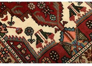 Tappeto Hamadan Stilizzato Rosso Avorio 82x142 Cm