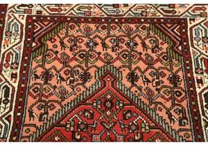 Tappeto Hamadan Stilizzato Rosa Pesca Rosso Mattone 77x127 Cm