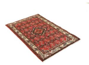 Tappeto Hamadan Stilizzato Rosso Blu Scuro 86x135 Cm