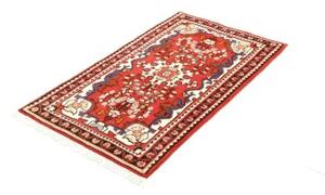Tappeto Hamadan Stilizzato Rosso Avorio 69x121 Cm