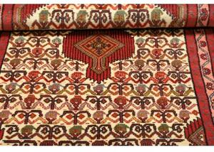 Tappeto Hamadan Stilizzato Rosso Avorio 75x130 Cm