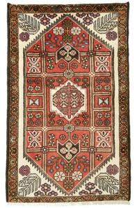 Tappeto Hamadan Stilizzato Rosso Mattone Avorio 77x126 Cm