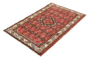 Tappeto Hamadan Stilizzato Rosso Blu Scuro 86x135 Cm