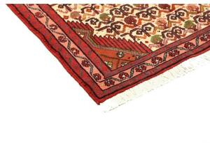 Tappeto Hamadan Stilizzato Rosso Avorio 75x130 Cm